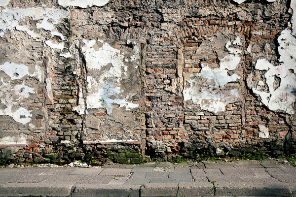 Old wall with immured door Stock photo © Taigi