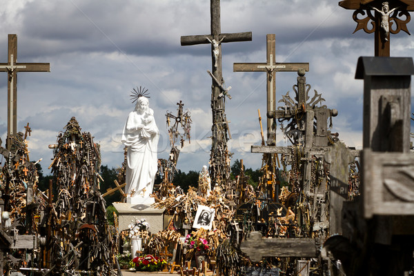 Stockfoto: Heuvel · kruisen · beroemd · plaats · bedevaart · noordelijk