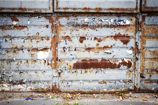 Old rusty metal wall Stock photo © Taigi