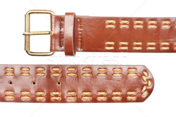 Brown leather belt Stock photo © Taigi
