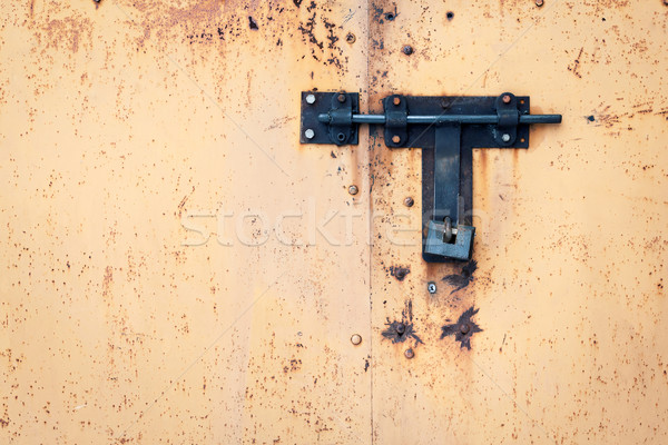 Grunge metal door  Stock photo © Taigi