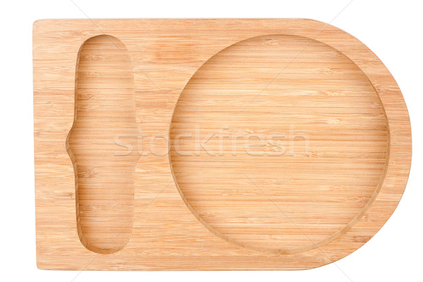 Küchengerät Holz isoliert weiß Holz Hintergrund Stock foto © Taigi