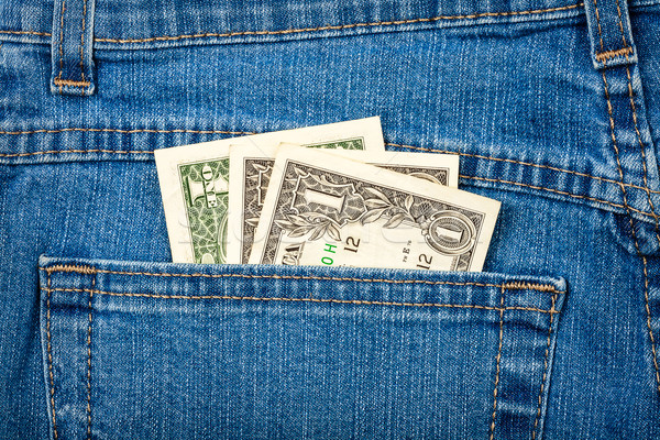 Money in pocket, blue jeans  Stock photo © Taigi