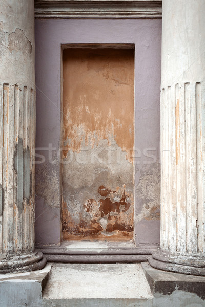 Foto stock: Detalle · arquitectónico · detalle · edad · cemento · pared · textura