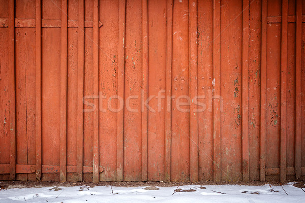 Vechi erodate lemn gard teren Imagine de stoc © Taigi