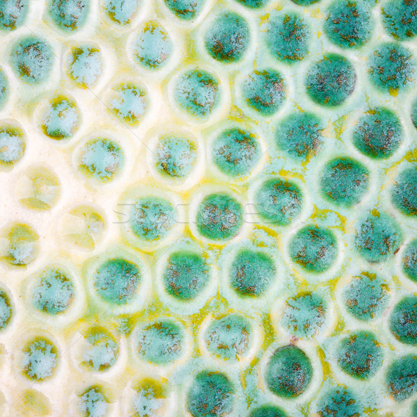Stock photo: Closeup shot of glazed ceramics texture 