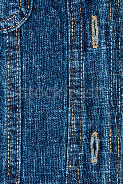 Jeans textuur Blauw denim steek Stockfoto © Taigi