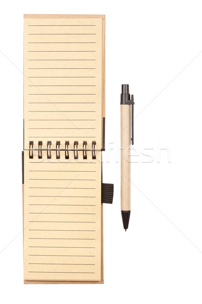 Spiral notebook and pen Stock photo © Taigi