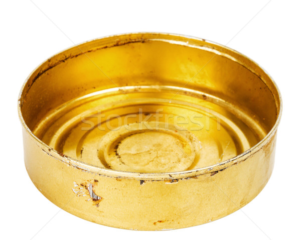 Grungy round metal tin can Stock photo © Taigi