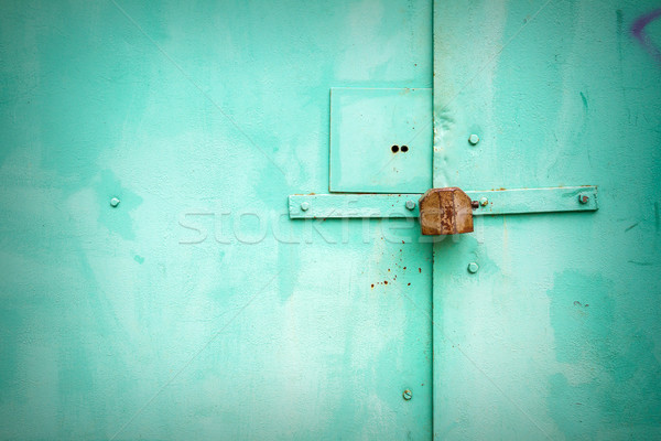 Grunge metal door  Stock photo © Taigi