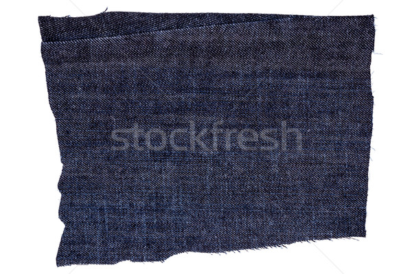 Piece of dark blue jeans fabric Stock photo © Taigi