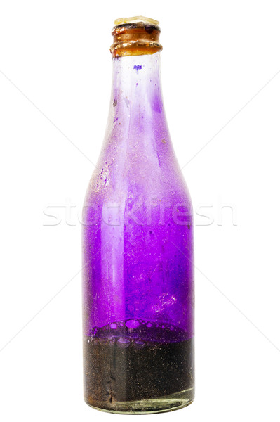 Stock photo: Old bottle with potassium permanganate