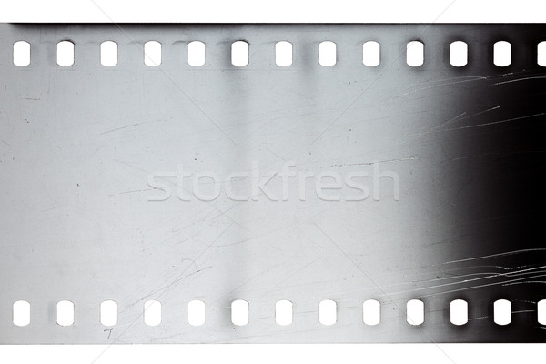 Oude grunge filmstrip luidruchtig grijs geïsoleerd Stockfoto © Taigi