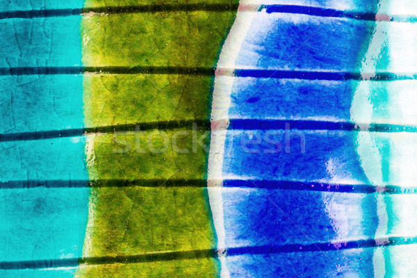 Stock photo: Closeup shot of glazed ceramics texture 