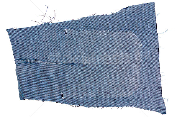 Kawałek tkaniny odizolowany biały szorstki Zdjęcia stock © Taigi