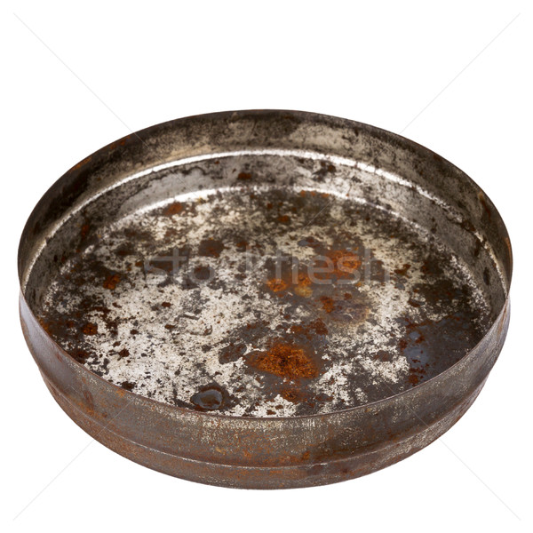 Rusty round metal plate Stock photo © Taigi