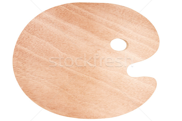 調色板 木 棕色 孤立 白 木 商業照片 © Taigi
