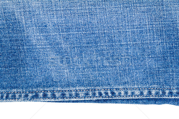 кусок голубой джинсов ткань изолированный белый Сток-фото © Taigi