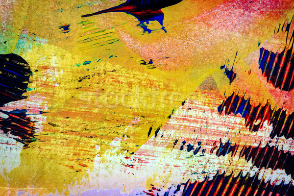 Soyut sanat atış el boyalı Stok fotoğraf © Taigi