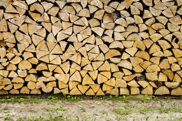 Lemne de foc teren tocat textură pregatire lemn Imagine de stoc © Taigi