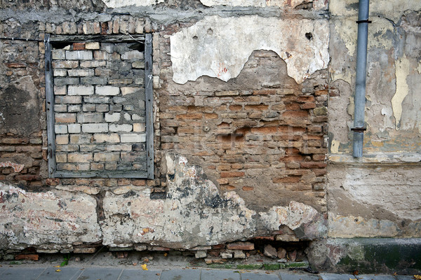 Old wall with immured window Stock photo © Taigi