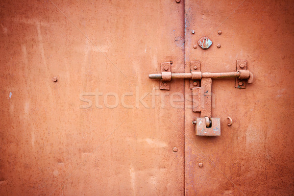 Grunge metal door  Stock photo © Taigi