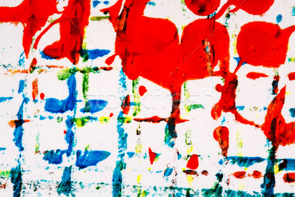 аннотация искусства стороны окрашенный синий красный Сток-фото © Taigi