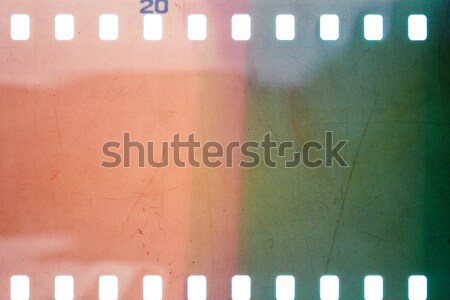 Edad grunge tira de película verde vibrante ruidoso Foto stock © Taigi