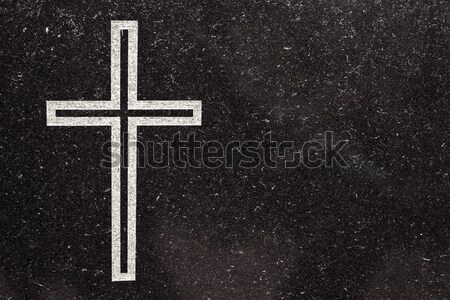 Cross on stone   Stock photo © Taigi