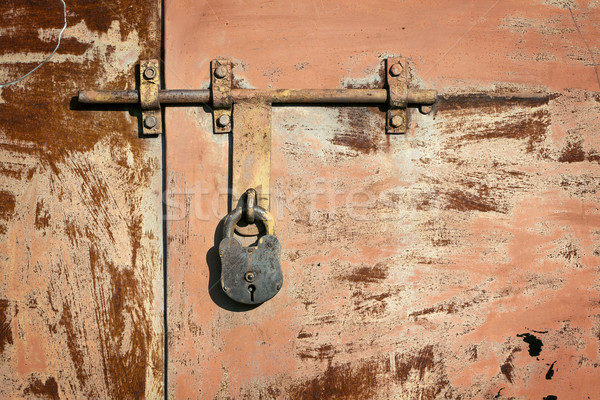 Grunge metal door  Stock photo © Taigi