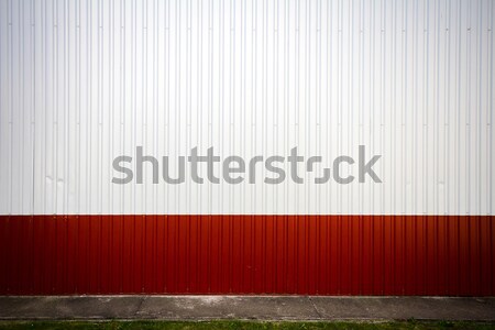 Grooved metal wall  Stock photo © Taigi