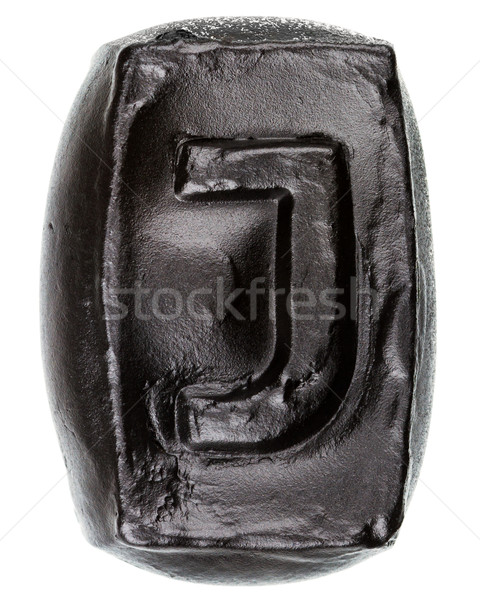 Wykonany ręcznie ceramiczne list malowany czarny odizolowany Zdjęcia stock © Taigi