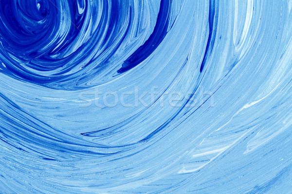 Resumen acrílico pintura mano pintado azul Foto stock © Taigi