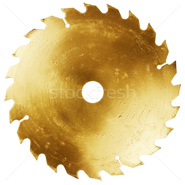 Golden circular saw blade  Stock photo © Taigi