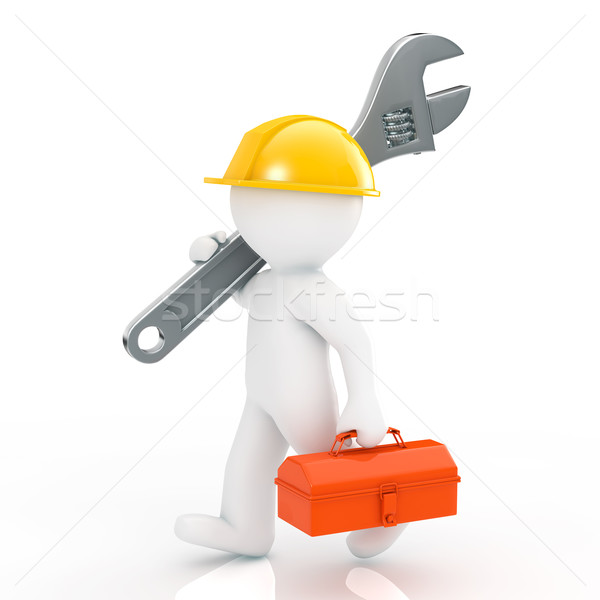 Homem construção indústria trabalhando trabalhador Foto stock © taiyaki999