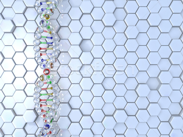 ДНК модель здоровья фон медицина науки Сток-фото © taiyaki999