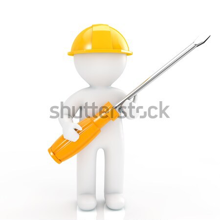 Hombres trabajador servicio herramienta mecánico Foto stock © taiyaki999