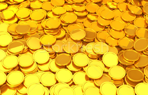 Monede de aur fundal metal aur numerar monede Imagine de stoc © taiyaki999