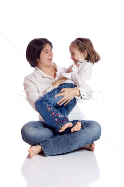 Mãe filha jogar juntos amor vida Foto stock © Talanis