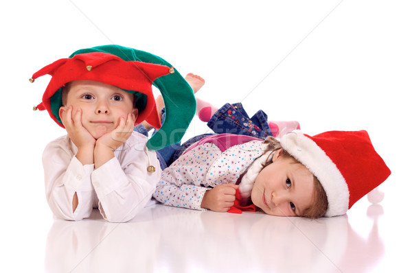 Stock photo: Little christmas children
