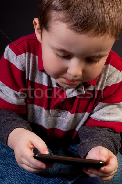 мальчика играет видеоигра Cute мало Сток-фото © Talanis