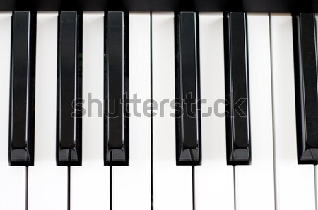 Piano teclado chave preto branco jogar Foto stock © Talanis