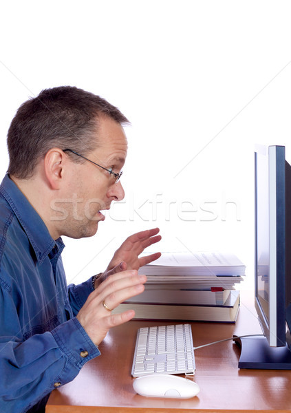 Surprised computer guy Stock photo © Talanis