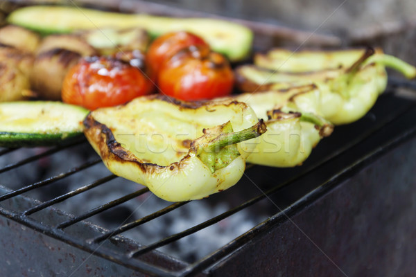 Grillés cuisson vue main fête [[stock_photo]] © TanaCh