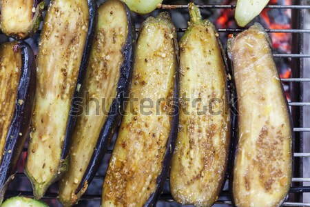 [[stock_photo]]: Grillés · cuisson · vue · fête · feu