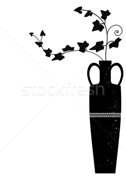 meander  vase with ivy Stock photo © tanais