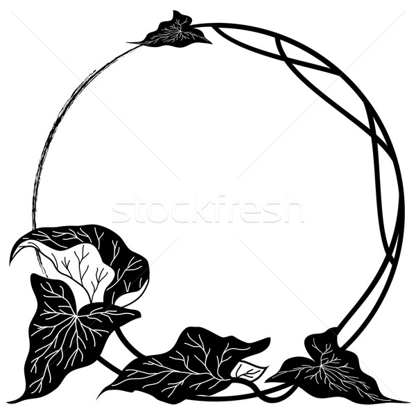 Stock photo: floral frame