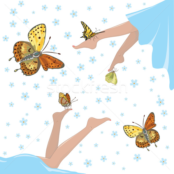 health, lightness and butterflies Stock photo © tanais