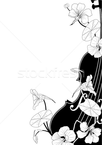 Vector floral musical composition Stock photo © tanais