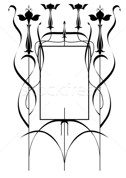 frame with fuchsia Stock photo © tanais